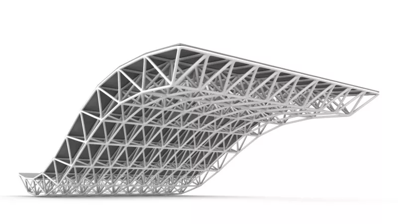 Structure Space Truss: Nhọrọ a masịrị maka ụlọ ọha buru ibu