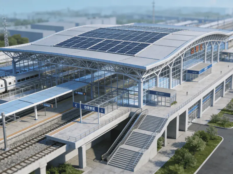 Ọdụ ụgbọ okporo ígwè Structure Steel Multifunctional