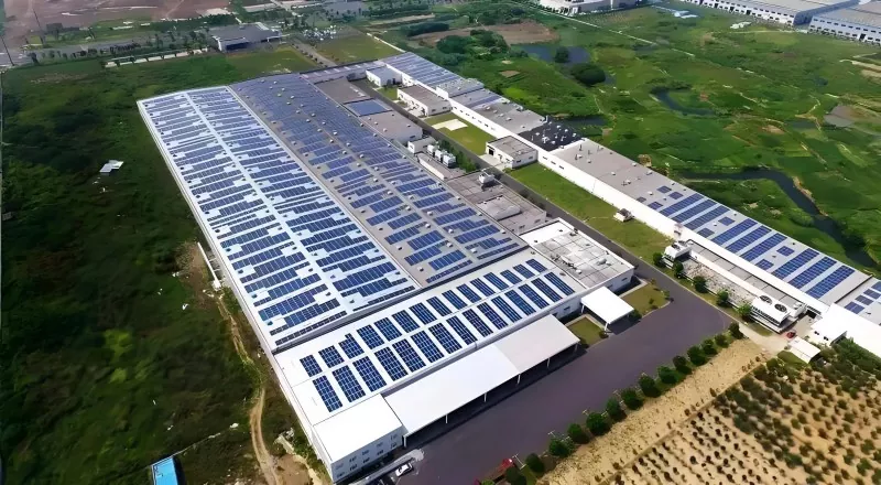 PV-njikọ ọnụ n'ụlọ nkwakọba ígwè arụ ọrụ